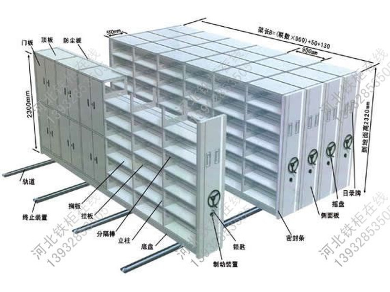 導(dǎo)軌式檔案專用柜